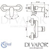 Ideal Standard Cerafine O Chrome Exposed Shower Mixer Dimensions