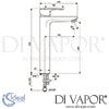 Ideal Standard Ceraplan III One Hole Basin Mixer H250 Dimensions