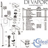 Ideal Standard Ceraplan III One Hole Basin Mixer H70 Chain Tap Spares