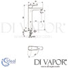 Ideal Standard Ceraplan III One Hole Basin Mixer luestart without Pop-Up Waste Dimensions