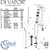 Ideal Standard Ceraplan III One Hole Basin Mixer luestart without Pop-Up Waste Spares