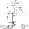 Ideal Standard BC573AA Mixer Spare Diagram