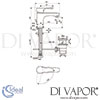 Ideal Standard Alpha Basin Mixer Click-Clack Waste Tap Dimensions