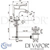 Ideal Standard Alpha Bidet Mixer Metal Pop-Up Waste Dimensions