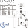 Ideal Standard Alpha Bidet Mixer Metal Pop-Up Waste Spares