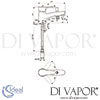 Ideal Standard Alpha Bath Shower Mixer Tap Dimensions