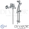Ideal Standard Alpha Exposed Bath Shower Mixer Spare Parts