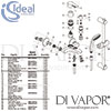 Ideal Standard Alpha Exposed Bath Shower Mixer Spares