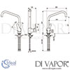 Ideal Standard Alpha High Spout Kitchen Mixer Tap Dimensions