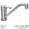 Ideal Standard Alpha 1 Hole Kitchen Mixer Low Attached Spout ND Tap Spare Parts