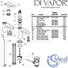 Ideal Standard Cerafine D Basin Mixer H80 Bluestart without Pop-Up Waste Spares