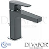Ideal Standard Cerafine D Grey Chrome Basin Mixer H105 Metal Tap Spare Parts