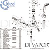 Ideal Standard Cerafine D Exposed Grey Chrome Bath Shower Mixer Spares