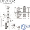 Ideal Standard Cerafine O Basin Mixer Bluestart Metal Pop-Up Waste Spares