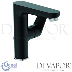 Ideal Standard BC703U4 Cerafine O Black/Chrome High Spout Basin Mixer H155 with Metal Pop-Up Waste Spare Parts
