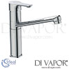 Ideal Standard Alpha Chrome Kitchen Mixer High Tubular Spout Spare Parts