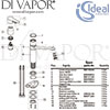 Ideal Standard Alpha Chrome Kitchen Mixer High Tubular Spout Spares