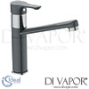 Ideal Standard Alpha Grey Chrome Kitchen Mixer High Tubular Spout Spare Parts