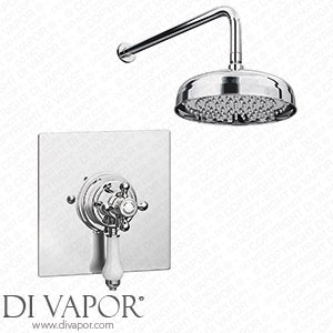 Victorian Plumbing Belmont Traditional Dual Concealed Thermostatic Shower Valve inc. 8 Apron Fixed Head - BCSPK01 - Spare Parts