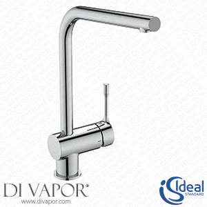 Ideal Standard Ceralook Chrome Single Lever L-Shape Spout Kitchen Mixer - BD572AA Spare Parts