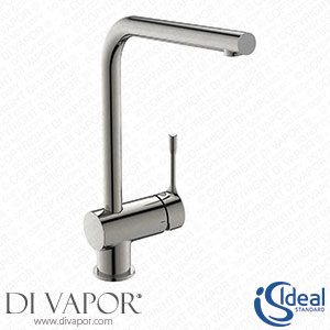 Ideal Standard Ceralook Silver Storm Single Lever L-Shape Spout Kitchen Mixer - BD572GN Spare Parts
