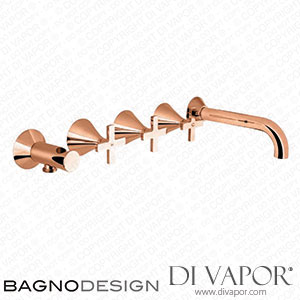 BagnoDesign BDM-BIS-447X-RCP-CNFP Bristol Wall Mounted 5 Hole Bath Shower Mixer Spare Parts