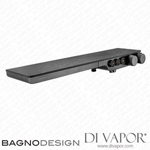 BagnoDesign BDM-SFM-T403B-AN-CNFP Stereo FM Exposed Thermostatic Bath Shower Mixer with 3 Outlet Black Marble Top Spare Parts
