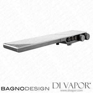 BagnoDesign BDM-SFM-T403W-AN-CNFP Stereo FM Exposed Thermostatic Bath Shower Mixer with 3 Outlet White Marble Top Spare Parts