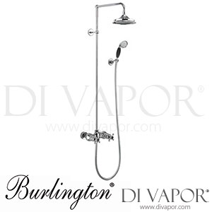 Burlington BEF2S BLA V60 | BEF2S BLA_V60 Eden Thermostatic Exposed Shower Bar Valve Dual Outlet Spare Parts