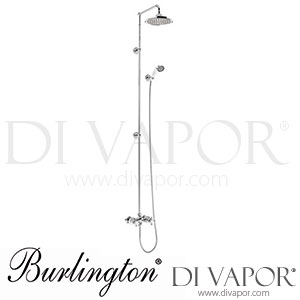 Burlington BEF2S.EXT MED_V60 Eden Thermostatic Exposed Shower Bar Valve Dual Outlet Spare Parts