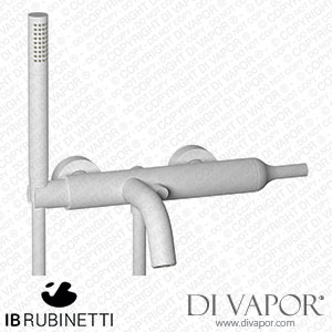 IB Rubinetti BI250BO Batli? Wall Mounted Bath Filler Complete with Shower Kit Spare Parts