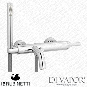 IB Rubinetti BI250CC Batli? Wall Mounted Bath Filler Complete with Shower Kit Spare Parts