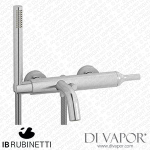 IB Rubinetti BI250SS Batli? Wall Mounted Bath Filler Complete with Shower Kit Spare Parts