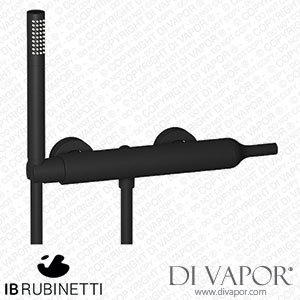 IB Rubinetti BI350NP Batli? Wall Mounted Shower Mixer with Shower Kit Spare Parts