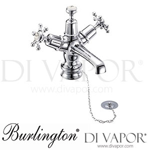 Burlington BIR5 MED Birkenhead Regent Basin Mixer Tap with Plug & Chain Waste Spare Parts