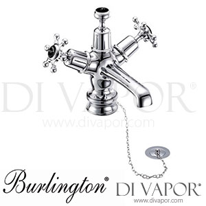 Burlington BIR5-QT BLA | BIR5 BLA-QT Birkenhead Regent Basin Mixer Tap with Plug & Chain Waste Spare Parts