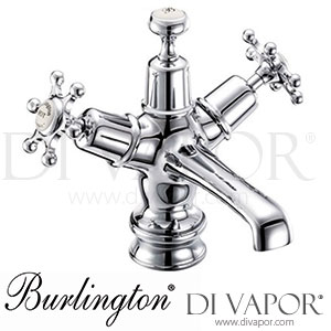 Burlington BIR6 MED Birkenhead Regent Basin Mixer Tap with Click-Clack Waste Spare Parts