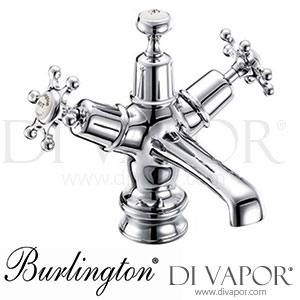 Burlington BIR6-QT MED | BIR6 MED-QT Birkenhead Regent Basin Mixer Tap with Click-Clack Waste Spare Parts