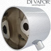 Chrome Smooth Temperature Control Handle for Mode Banks Concealed Twin and Triple Shower Valves