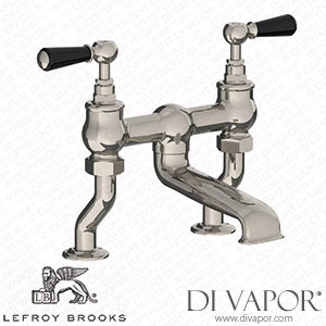 Lefroy Brooks Classic Deck Mounted Bath Bridge Filler With Black Levers (Bl 1107) Spare Parts