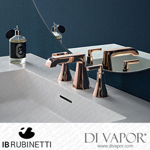 IB Rubinetti BL225OO Belmondo + Belmondo Elle Monohole Bidet with Two Handles Complete with Drain Spare Parts