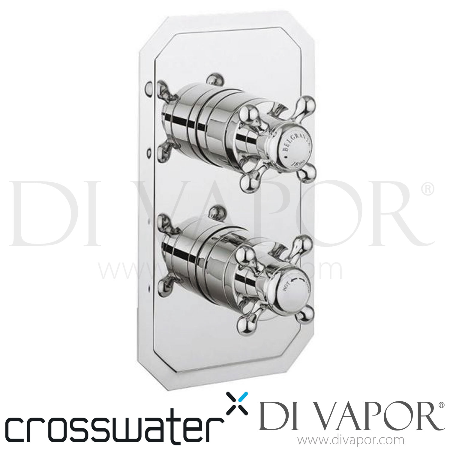 Crosswater BL2500RC-VS+ Belgravia Crosshead Slimline Thermostatic Shower Valve with 3 Way Diverter Spare Parts