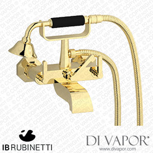 IB Rubinetti BL250II Belmondo + Belmondo Elle Wall Mounted Bath Filler Complete with Shower Kit Spare Parts