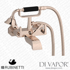 IB Rubinetti BL250RS Belmondo + Belmondo Elle Wall Mounted Bath Filler Complete with Shower Kit Spare Parts