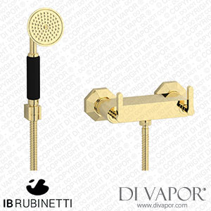 IB Rubinetti BL350II Belmondo + Belmondo Elle Wall Mounted Shower Mixer with Shower Kit Spare Parts
