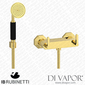 IB Rubinetti BL350OO Belmondo + Belmondo Elle Wall Mounted Shower Mixer with Shower Kit Spare Parts