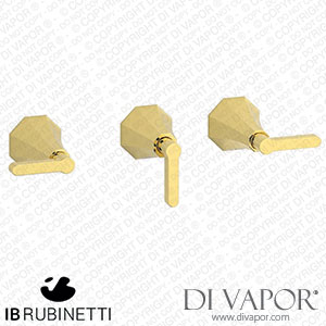 IB Rubinetti BL410OO Belmondo + Belmondo Elle Three Holes Wall Mounted Shower with Two Ways Diverter Spare Parts