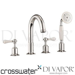 Crosswater BL440DC_LV Belgravia Lever Bath 4 Hole Set with Kit Spare Parts