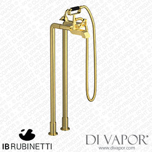 IB Rubinetti BL700OO Belmondo + Belmondo Elle Freestanding Two Columns Bath Filler with Shower Kit Spare Parts