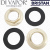 Bristan BLH85 3/4" Gold Metal Backnuts with Washers